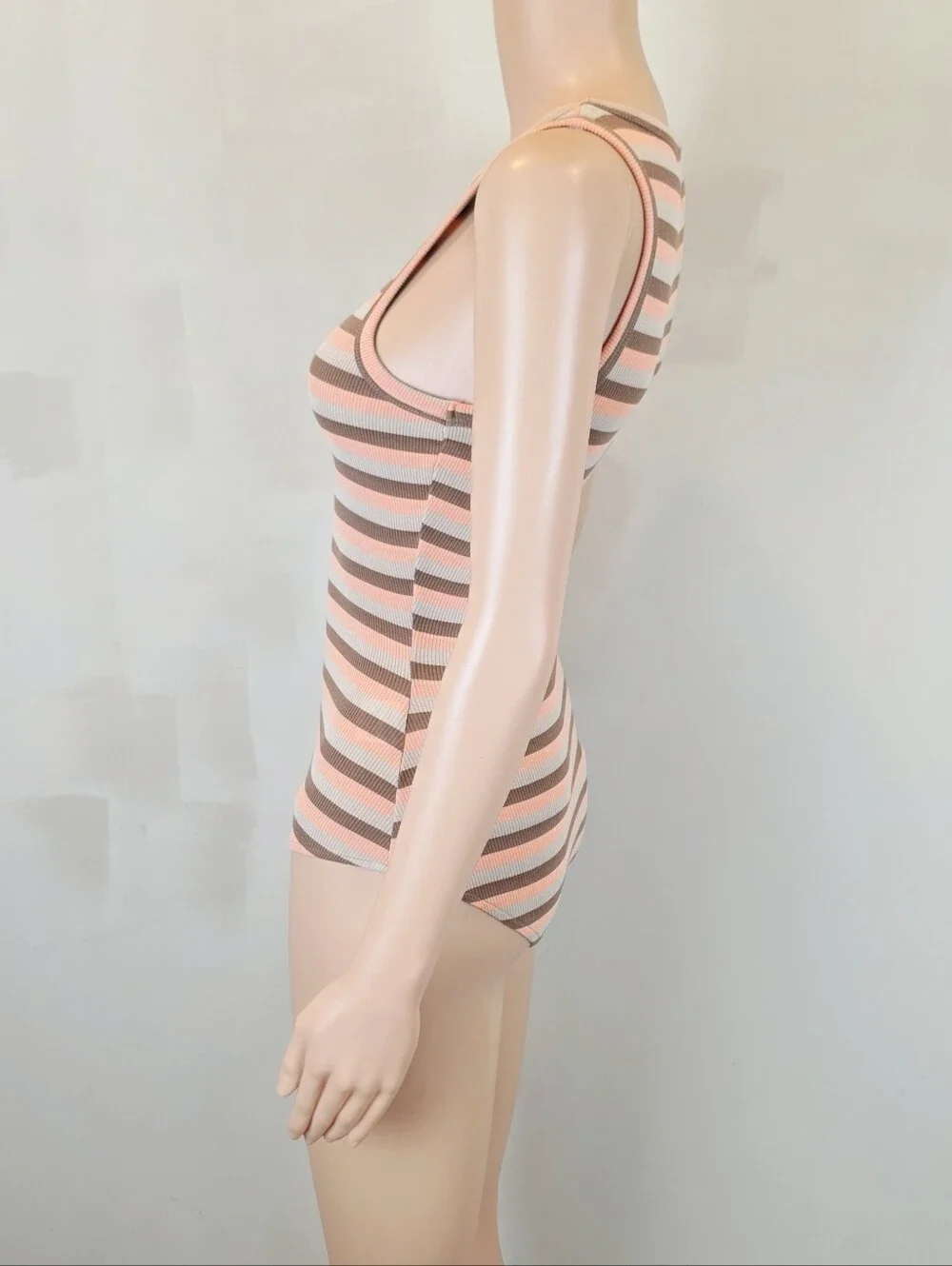Princess Polly Sleeveless Stripe Bodysuit